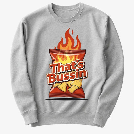 Spicy Snack Vibes Tee-Sweater-Gray Heather
