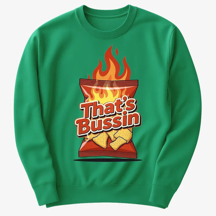 Spicy Snack Vibes Tee-Sweater-Green