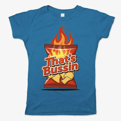 Spicy Snack Vibes Tee-Women's T-Shirt-Sky Blue