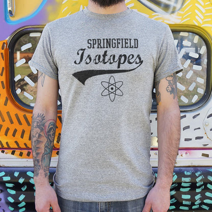 Springfield Isotopes Baseball Team Atom Logo graphic Unisex Heavyweight T-Shirt in Gray Heather