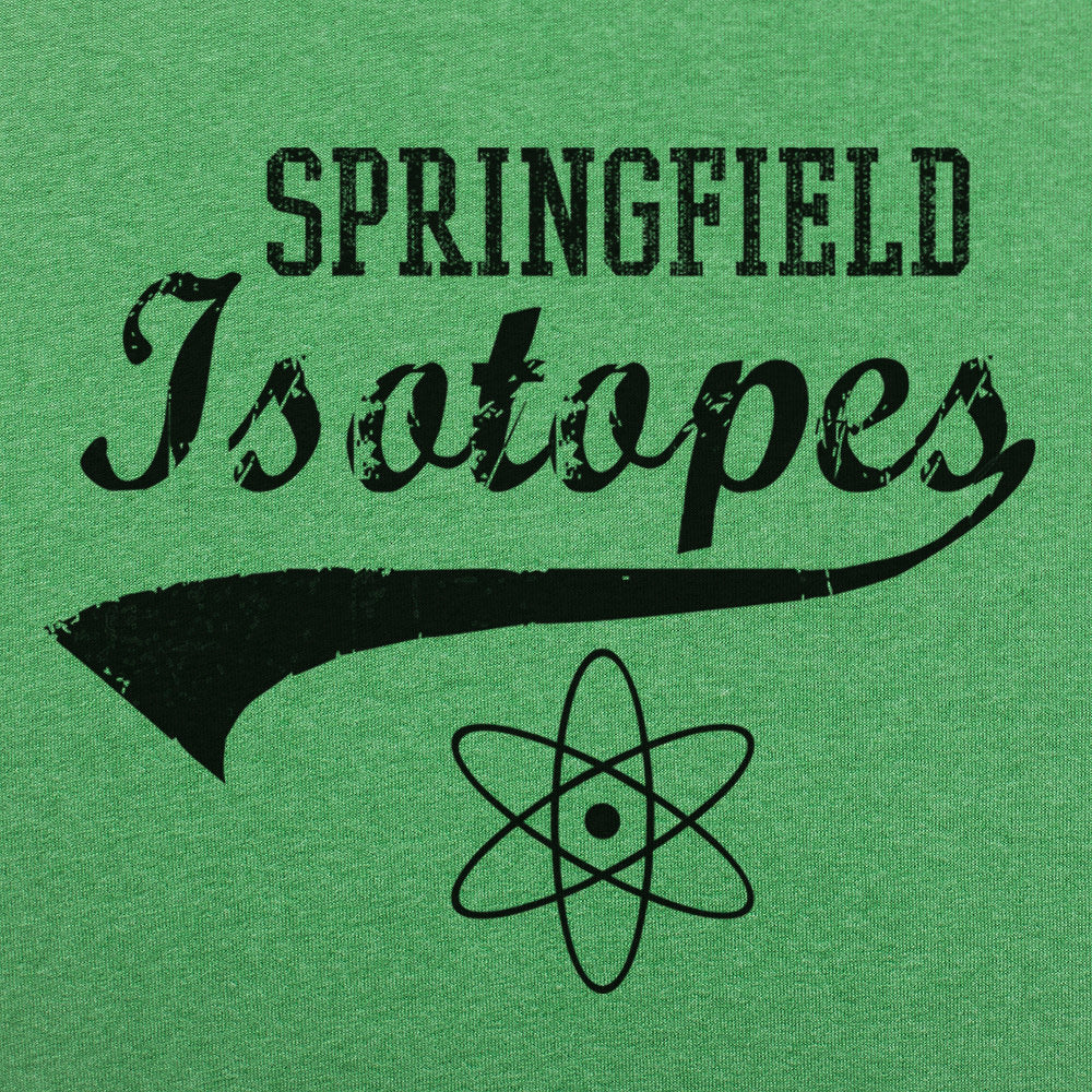 Springfield Isotopes Baseball Team Atom Logo graphic Unisex Heavyweight T-Shirt in Kelly Green Heather