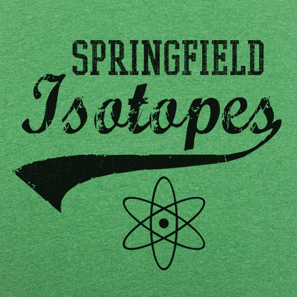 Springfield Isotopes Baseball Team Atom Logo graphic Unisex Heavyweight T-Shirt in Kelly Green Heather