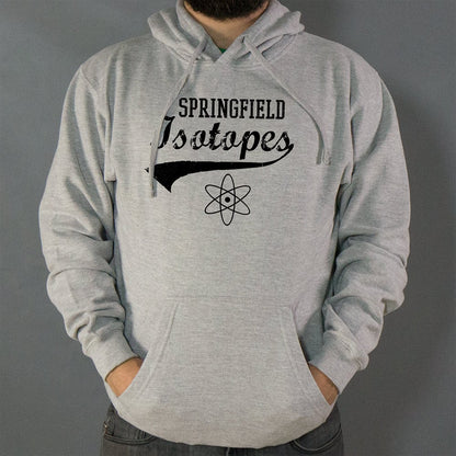 Springfield Isotopes Baseball Team Atom Logo graphic Hoodie in Gray Heather