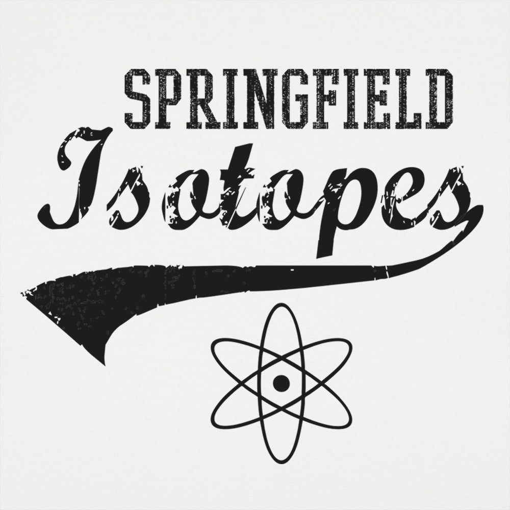 Springfield Isotopes Baseball Team Atom Logo graphic Unisex Heavyweight T-Shirt in White