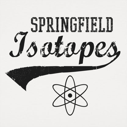 Springfield Isotopes Baseball Team Atom Logo graphic Unisex Heavyweight T-Shirt in White