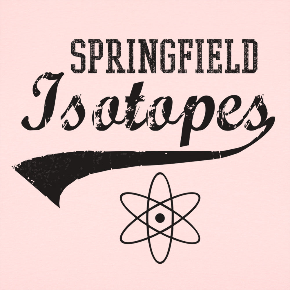 Springfield Isotopes Baseball Team Atom Logo graphic Women's T-Shirt in Soft Pink