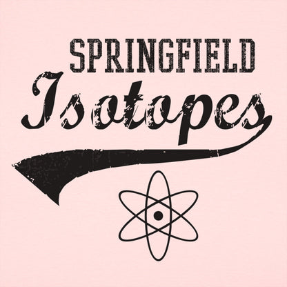 Springfield Isotopes Baseball Team Atom Logo graphic Women's T-Shirt in Soft Pink