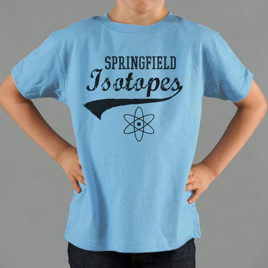 Springfield Isotopes Baseball Team Atom Logo graphic Kids T-Shirt in Blue