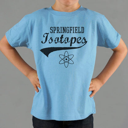 Springfield Isotopes Baseball Team Atom Logo graphic Kids T-Shirt in Blue