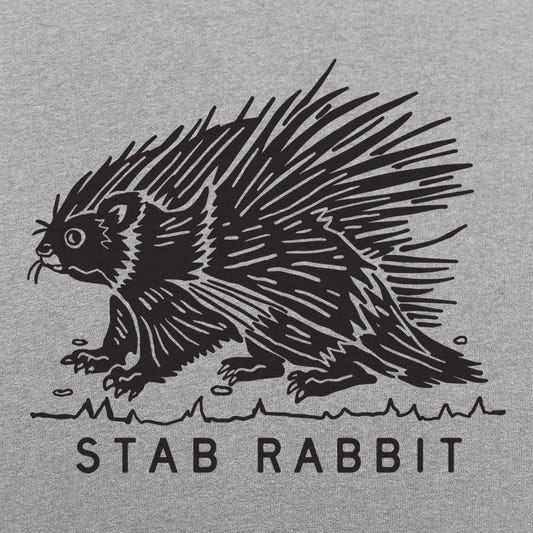 Stab Rabbit Porcupine Pun graphic tee design