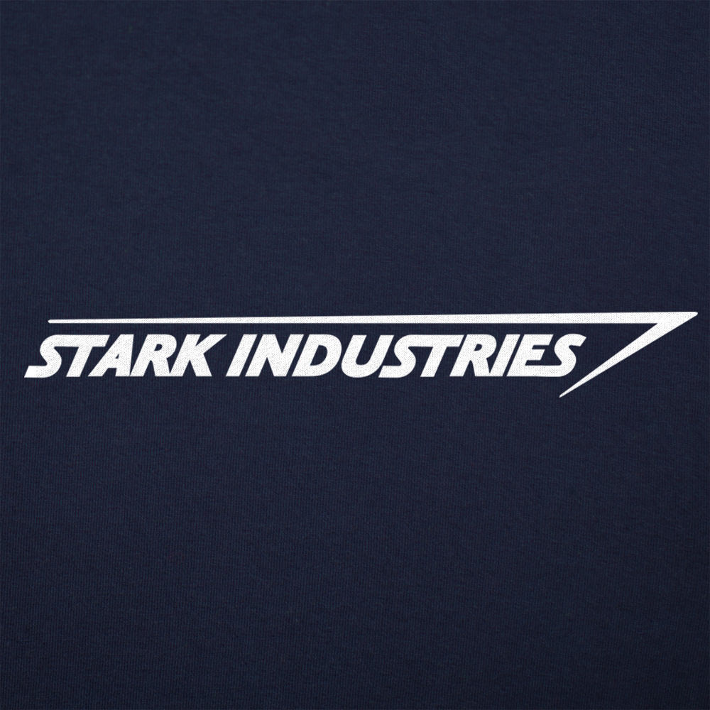 Stark Industries graphic Unisex Heavyweight T-Shirt in Navy Blue