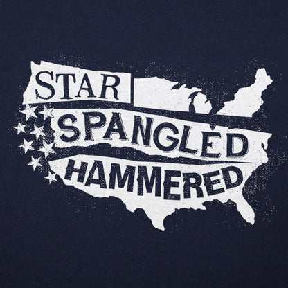 Star-Spangled Hammered USA 4th of July Drinking Design