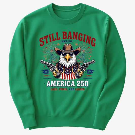 Still Banging America 250-Sweater-Green