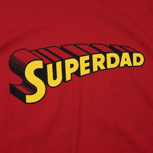 Superdad Comic Book Superhero Logo detail