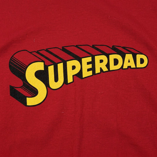 Superdad Comic Book Superhero Logo detail