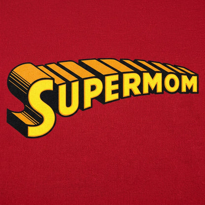 Supermom Comic Book Superhero Logo detail