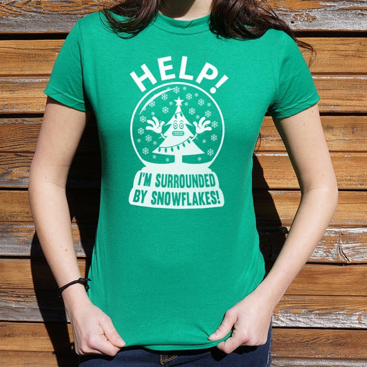 Surrounded By Snowflakes - 6DollarShirts