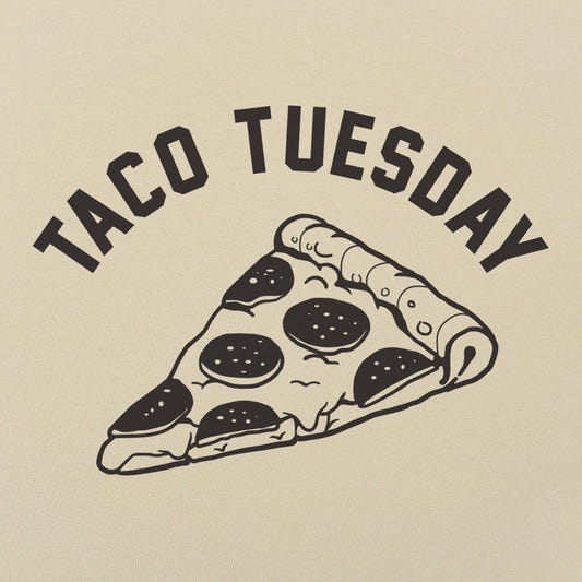 Taco Tuesday Pepperoni Pizza Slice graphic tee design