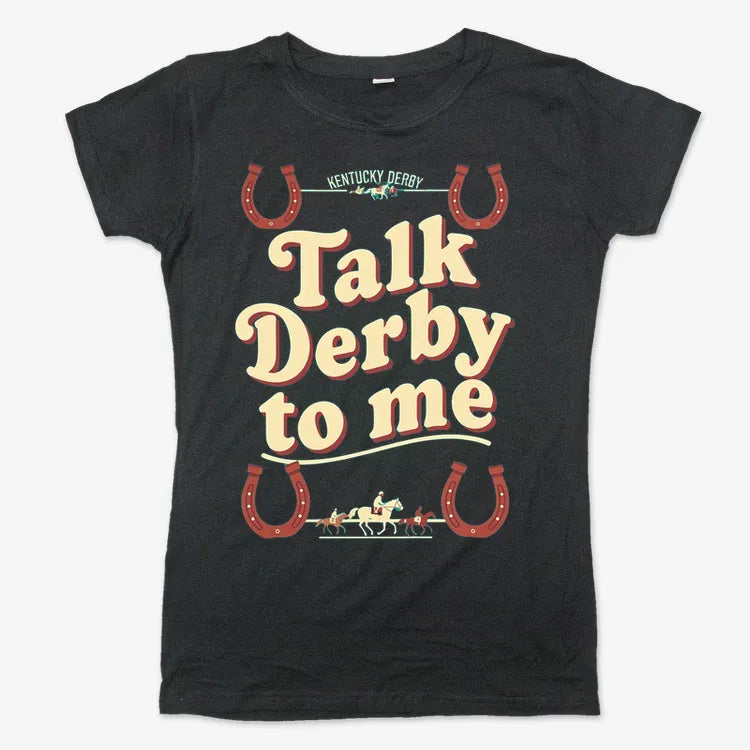 Talk Derby to Me-Women's T-Shirt-Midnight