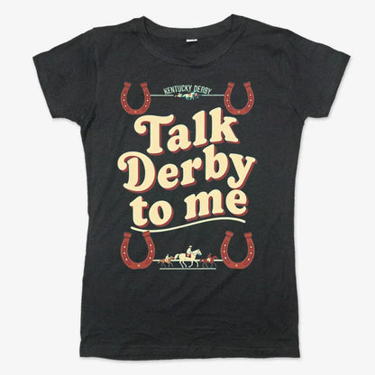 Talk Derby to Me-Women's T-Shirt-Midnight
