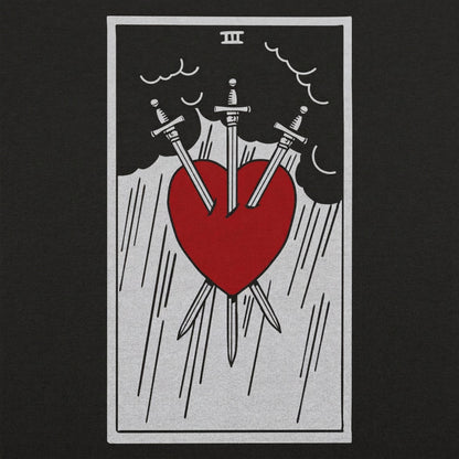 Tarot Three of Swords Card Graphic detail