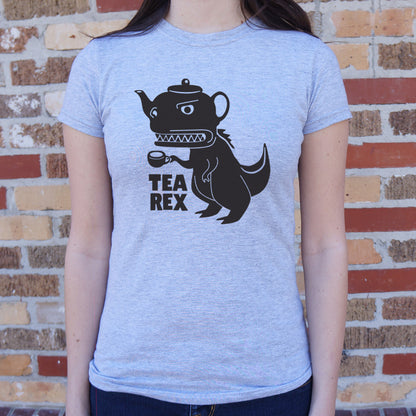 Tea Rex - Teapot Dinosaur Drinking Tea