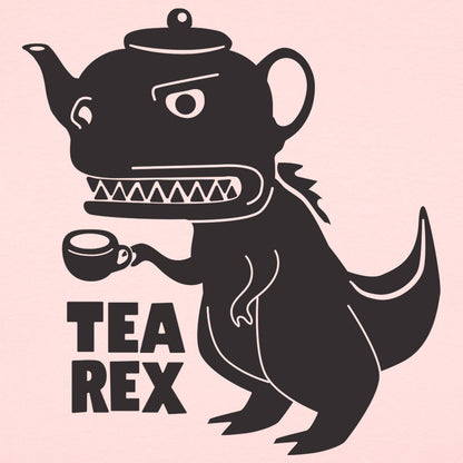Tea Rex - Teapot Dinosaur Drinking Tea
