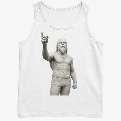 Techno Viking Statue-Men's Tank Top-White