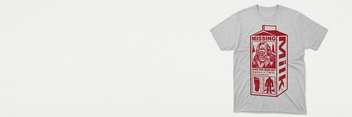 Tee Time deal of the day: Sasquatch Missing Milk Carton Poster — $6