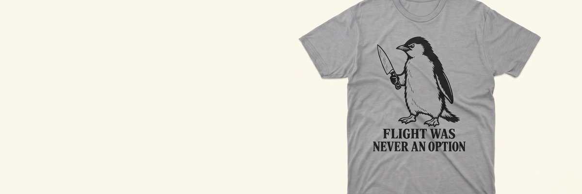 Tee Time deal of the day: Flight Was Never An Option Penguin — $6