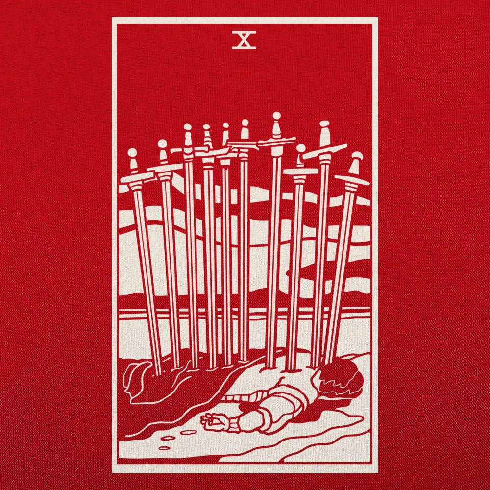 Tarot Ten of Swords - 6DollarShirts