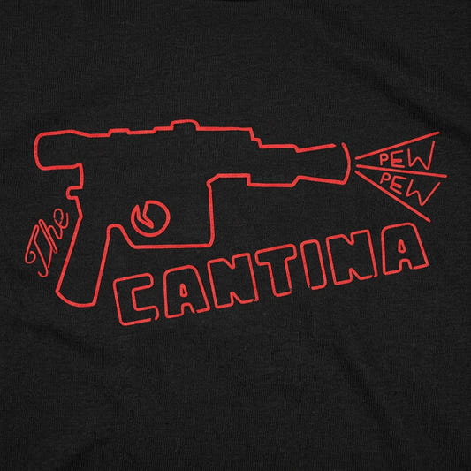 The Cantina Neon Blaster Sign detail