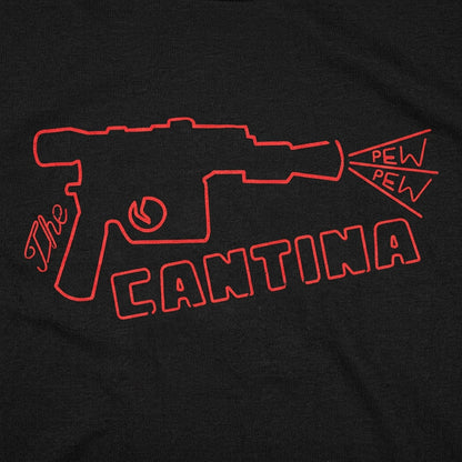 The Cantina Neon Blaster Sign detail
