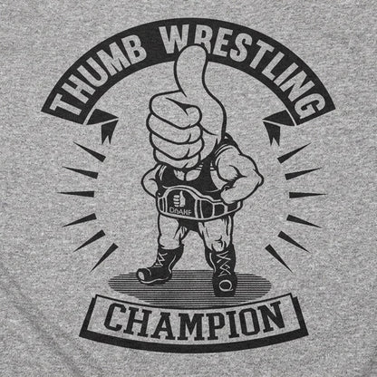 Thumb Wrestling Champion Funny Graphic detail