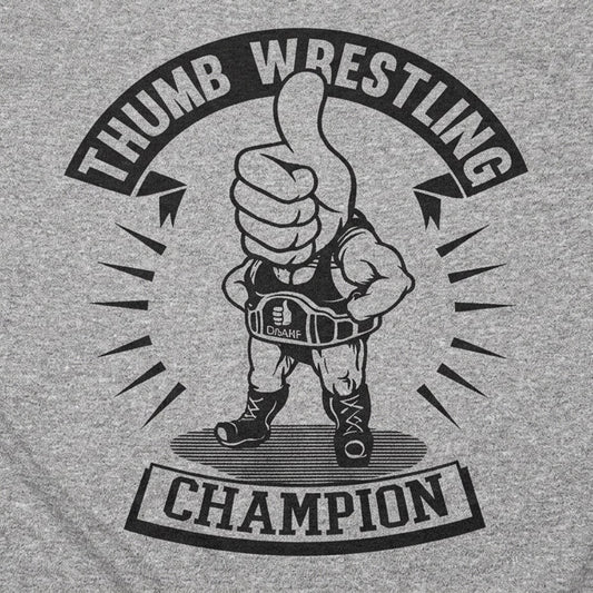Thumb Wrestling Champion Funny Graphic detail