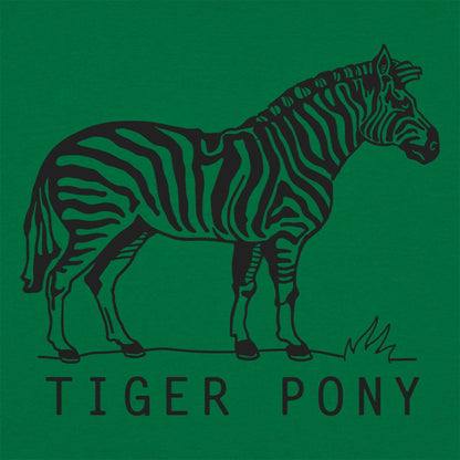Tiger Pony Striped Zebra Pun Illustration