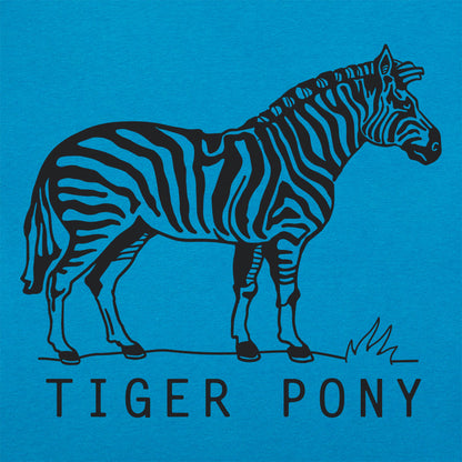 Tiger Pony Striped Zebra Pun Illustration