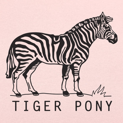 Tiger Pony Striped Zebra Pun Illustration