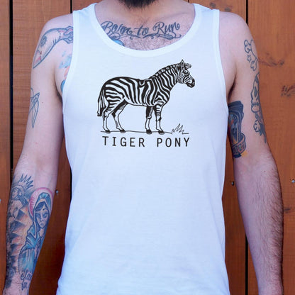 Tiger Pony Striped Zebra Pun Illustration