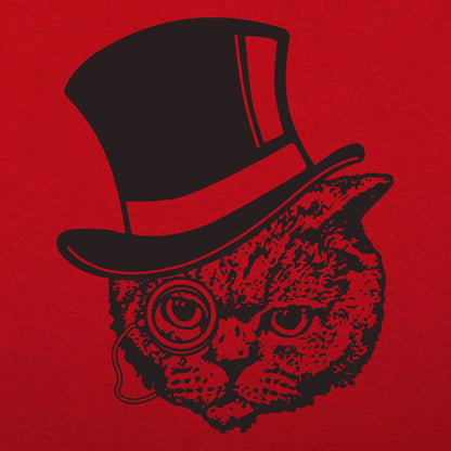 Top Hat Cat with Monocle Fancy Feline Gentleman