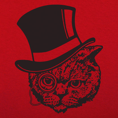 Top Hat Cat with Monocle Fancy Feline Gentleman