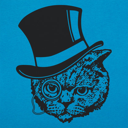 Top Hat Cat with Monocle Fancy Feline Gentleman