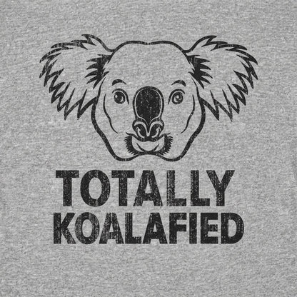 Totally Koalafied Funny Koala Face Pun detail
