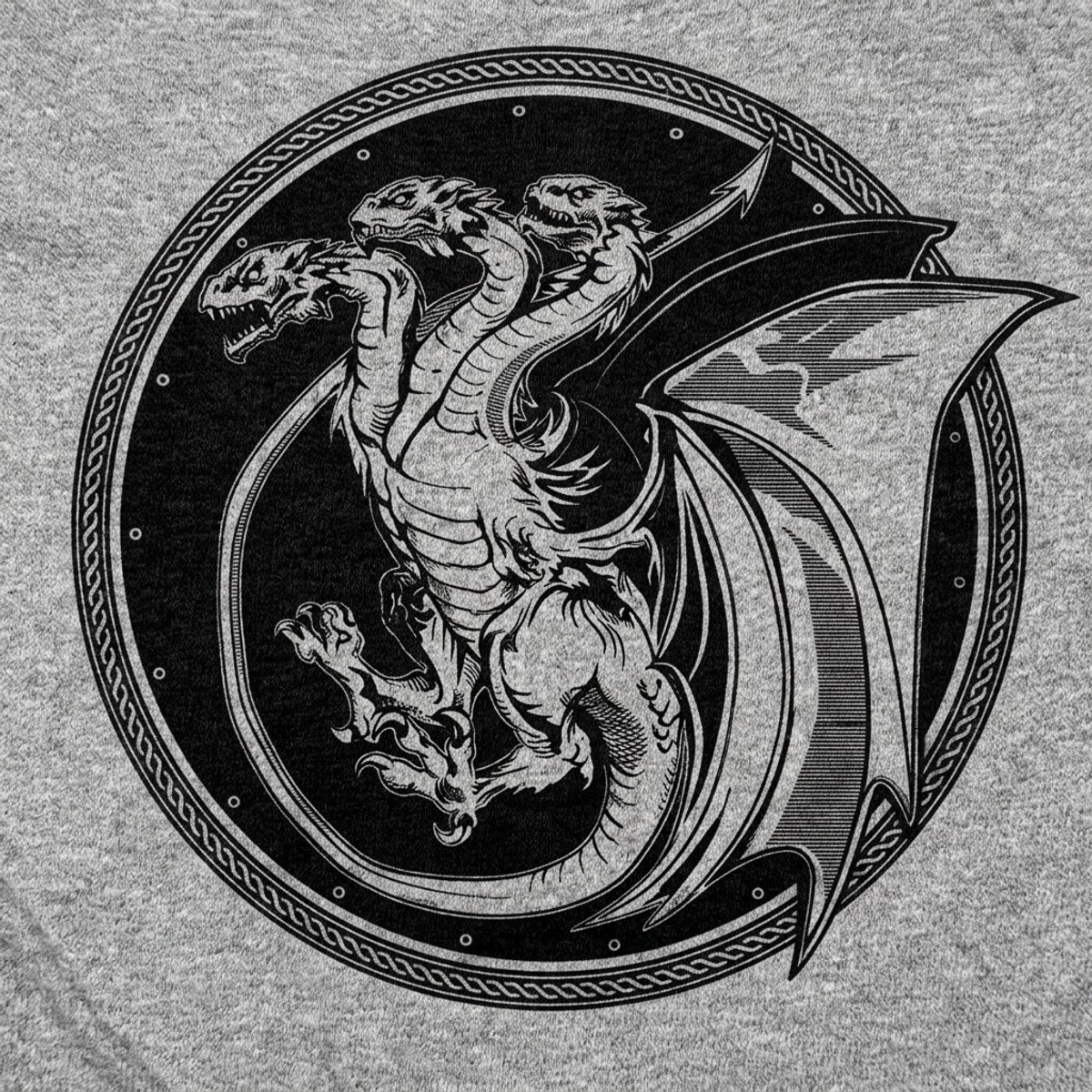 Triple Dragon Three Headed Dragon Emblem detail