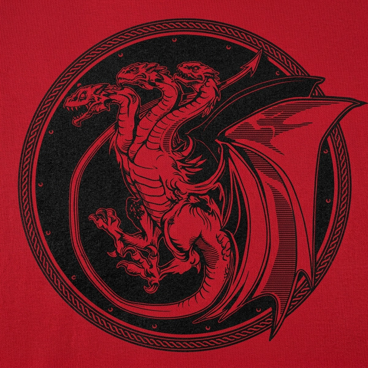 Triple Dragon Three Headed Dragon Emblem detail