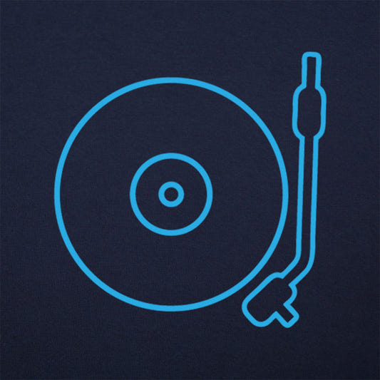 Turntable Icon DJ Record Player Design graphic tee design
