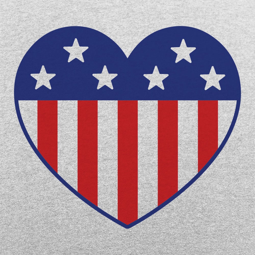 US Flag Heart - 6DollarShirts