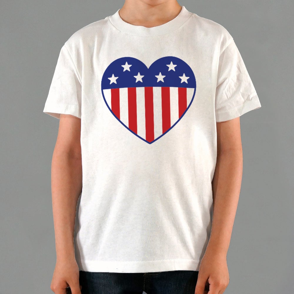 US Flag Heart - 6DollarShirts