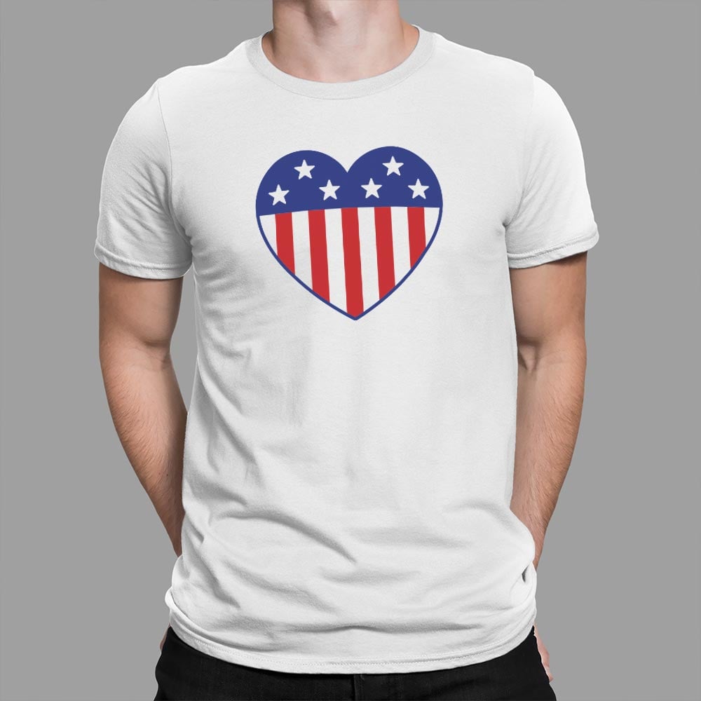 US Flag Heart - 6DollarShirts