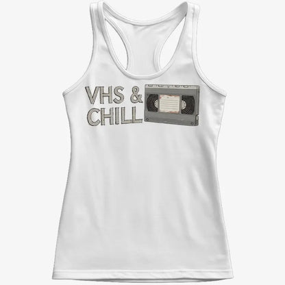 VHS & Chill Vintage Vibe-Women's Tank Top-Snow